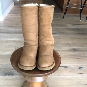 Women's Tan Shearling Boots